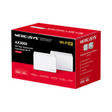 Mercusys Halo H80X AX3000 Whole Home Mesh Wi-Fi 6 System (2-pack)