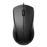 Rapoo N1200 Silent Wired Mouse - Black