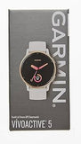 Garmin Vívoactive® 5 Cream gold aluminium bezel with ivory case and silicone band