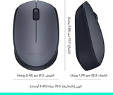 Logitech M170 Ambidextrous Wireless Mouse Grey 910-004642
