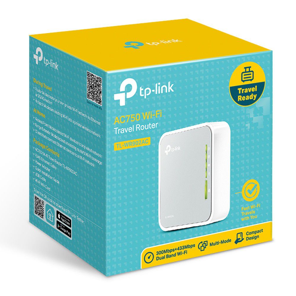TP-Link WR902AC - AC750 Wireless Travel Router