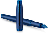 Sheaffer® 100 9371 Satin Blue Fountain Pen With PVD Blue Trim - E0937153