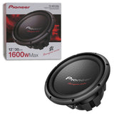 Pioneer TS-W312D4  Champion Series 12″ 500Watt RMS Dual 4-Ohm Subwoofer