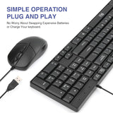 RII RK203 Wired Keyboard And Mouse Combo