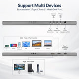 Rii RS100 Portable Monitor, 15.6 inch 1080P FHD IPS Display with Cover,