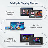 Rii RS100 Portable Monitor, 15.6 inch 1080P FHD IPS Display with Cover,