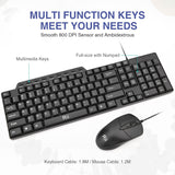 RII RK203 Wired Keyboard And Mouse Combo