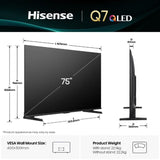 Hisense 75Q7Q QLED Gaming TV - 75"