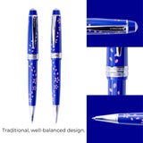 Cross Bailey Light™ Cherry Blossom Glossy Blue Resin Ballpoint Pen - AT0742-16