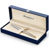 Waterman Hemisphere Fountain Pen Stainless Steel Gold Trim - NS0920330