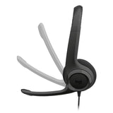 Logitech H390 USB Type C Headset with Noise-Cancelling Mic Black
