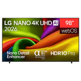 LG 98NU850B6LB NANO 4K AI Smart TV - 98"