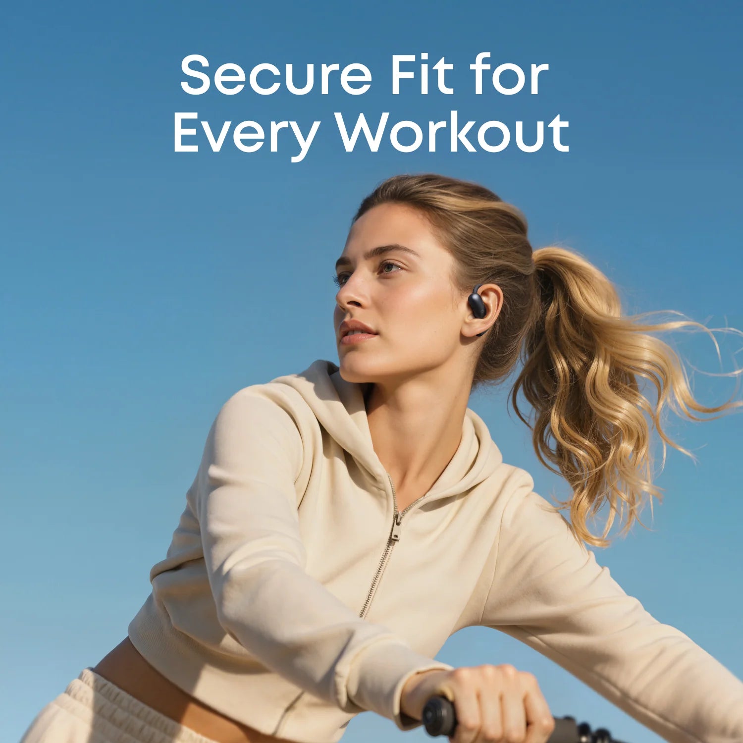 Soundcore AeroFit 2  Adjustable Open-Ear Wireless Earbuds - Black