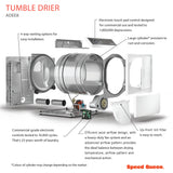 Speed Queen ADEE8RGS 10.5kg Tumble Dryer