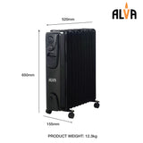 ALVA AOH201-11 Oil Heater - 11 Fin
