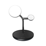 Adam Elements OMNIA M3+ Magnetic 3-in-1 Wireless Charging Station - Black