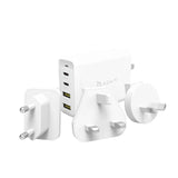 Adam Elements OMNIA Pro 100W Charging Station with USB-C to USB-C cable- White