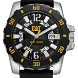 CAT AR.141.21.137 Steel Barricade Watch -  Black/Yellow