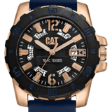 CAT AR.191.26.639 Steel Barricade Watch -  Blue/Rose Gold