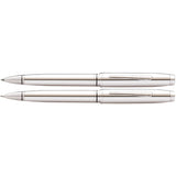 Cross Coventry Ballpoint Pen & Pencil Set Polished Chrome - AT0661-7
