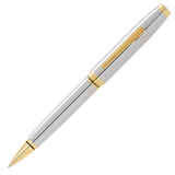 Cross Coventry Ballpoint Pen Polished Chrome Gold Trim - AT0662-2