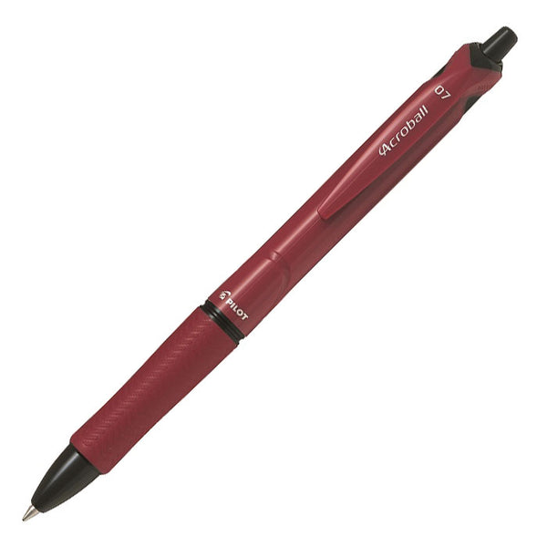 Pilot Acroball M Series Ballpoint Pen 0.7mm - Burgundy Barrel – New World
