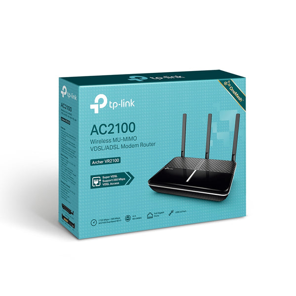 Ac2100 TP-Link AC2100 Wireless MU-MIMO VDSL/ADSL Modem Router - Archer VR2100 ...