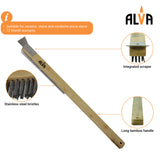 ALVA BA201 Pizza Oven Bristle Brush with Scraper
