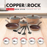 Bennett Read KSC362 12Pc Copper & Rock Pot Set