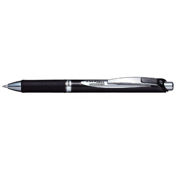 Pentel BLP77A Energel 0.7mm Retractable Gel Rollerbal Pen - Black