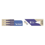 Pilot Frixion Clicker/Ball 0.7mm Erasable Pen Refills Violet - 3 Pack