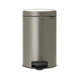 Brabantia 12L Newlcon Pedal Bin - Platinum 113628