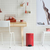 Brabantia 12L Newlcon Pedal Bin - Passion Red 112003