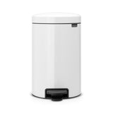 Brabantia 12L Newlcon Pedal Bin - White 111969
