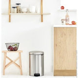 Brabantia 20L Newlcon Pedal Bin - Matt Steel 114021