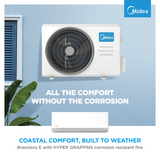 Midea 9000BTU Breezeless Inverter Split Unit Aircon - BZE-INV-09