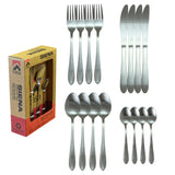 Casa CACS02 Sienna 16pc Cutlery Set - Matte Silver