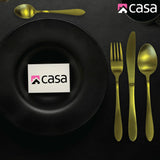 Casa CACS03 Sienna 16pc Cutlery Set - Matte Gold