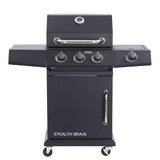 Cadac Stealth 3 Burner Gas Braai - Black 1191-33-04