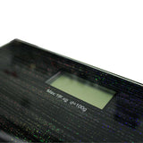 Casa CBSG01N Sparkle Glass Bathroom Scale - Nero