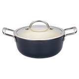 Snappy Chef 24cm Superlight Cast-Iron Casserole - CICG24 Grey