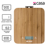 Casa CKSB01 Bamboo Kitchen Scale