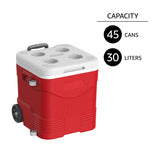 Cosmoplast CP1022 30L KeepCold Picnic Trolley Icebox - Red