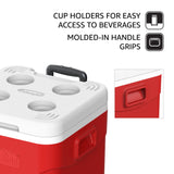 Cosmoplast CP1022 30L KeepCold Picnic Trolley Icebox - Red