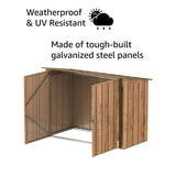 Cosmoplast CP2050 Bike Storage 6x3ft - Woodgrain