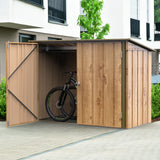 Cosmoplast CP2050 Bike Storage 6x3ft - Woodgrain