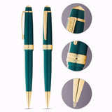 Cross Bailey Light Ballpoint Pen Green Resin with Gold Plated Trim - AT0742-12