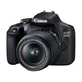 Canon EOS 2000D DSLR Camera + 18-55mm f/3.5-5.6 IS II Lens + 16GB SD Card + Shoulder Bag