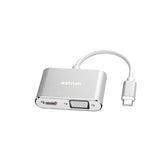Astrum DA660 - USB-C to VGA & HDMI Adapter | 4K HDMI + 1080P VGA