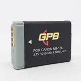 GPB NB-13L Rechargeable Digital Camera Battery for Canon